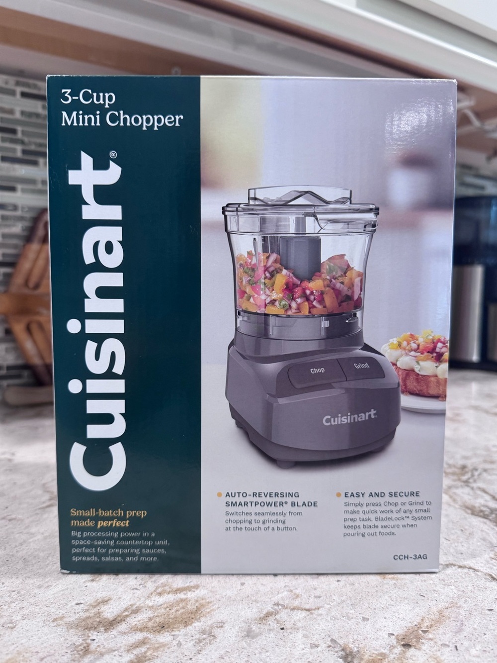 Cuisinart 3-Cup Mini Chopper Gray